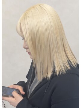 レブ 心斎橋(REV.) 前髪/アンブレラカラー/こなれミディ/イメチェン/ウェーブパーマ