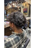 波巻きパーマ