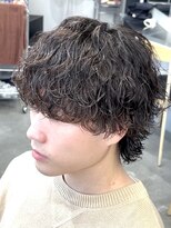 フィフスパーク(fifth PARK) 渋谷緩め波巻きスパイラルパーマメンズマッシュウルフ19時以降