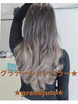 グランジュテ(grandjute) イルミナカラー★ハイライト★デジタルパーマ★切りっぱなし