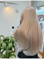 オリビアヘアー(OLIVIA HAIR) 透明感×ミルクティーベージュロング