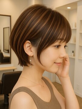 アトリエナガノツー 千葉富士見店(atelier nagano 2) ハイライトカラー/くびれヘア/レイヤーパーマ[千葉駅]