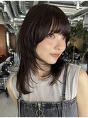 ミルクティーベージュ/レイヤーボブ/韓国巻き/顔周りカット/千葉