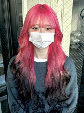 アドネ プライム(adne prime) エンドカラー　ルーツカラー　ピンクカラーグラデーションカラー