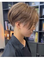 シャロン(SHARON)&nbsp;【SHARON】刈り上げショート×マットベージュ