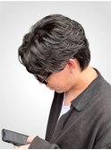 大分ニュアンスパーマセンターパートフェザーパーマ毛流れパーマ