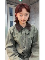 ナヌーク シブヤ(nanuk shibuya)&nbsp;深めレッドカラーニュアンスパーマ