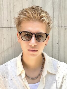 メンズスパイキーショート刈り上げツーブロック短髪ショート