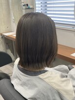 イルダバイグラッシー センター北(iluda by glassi)&nbsp;透明感◎グレージュカラー×ボブ【中村隆寛】
