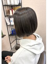 バセット バイ アルター 鎌取店(basset by aL-ter)&nbsp;ミルクティーブロンド/ダークブルー/デジタルパーマ／おゆみ野