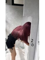 ノアル 大宮店(NOAHL)&nbsp;ブリーチなしダブルカラー/ピンク/暖色カラー/ロング