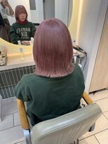 テトラ バイ ネオリーブ 横浜西口店(tetra by neolive)&nbsp;ピンクラベンダー　ハイトーン　ケアブリーチ　ボブ　横浜★