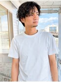 倉敷メンズサロン20代30代40代ニュアンスパーマ大人ハイライト