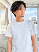 ユイマァルスロウ 倉敷(YUIMARLSLOW)&nbsp;倉敷メンズサロン20代30代40代ニュアンスパーマ大人ハイライト