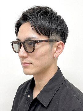 ヨシザワインク ハコザキ 水天宮前 日本橋人形町(YOSHIZAWA Inc.HAKOZAKI) ツーブロックビジネス清潔感メンズビジネスアップバングショート
