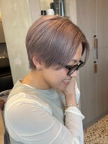 エリマバイフィフス 調布(elima by fifth) ショートヘア×ミルクティーベージュカラー