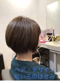 すっきり前下がりショートボブ