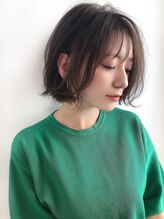 エールバイボヌール(Ere by Bonheur) 【西梅田】３０代におすすめヘアシースルーバング小顔ボブ