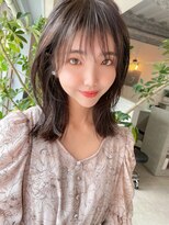 フラッグヘア 新宮店(Flag HAIR)&nbsp;くびれミディアム☆色気カラー☆シースルーバング前髪