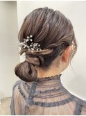 インナーカラー＋アップアレンジ