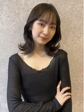 アース 三軒茶屋店(HAIR&MAKE EARTH) 三軒茶屋_レディース_セミロング_コテ巻き_エギョモリ_韓国巻き