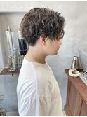 【萩原】ツイストスパイラルパーマ/センターパート/メンズヘア