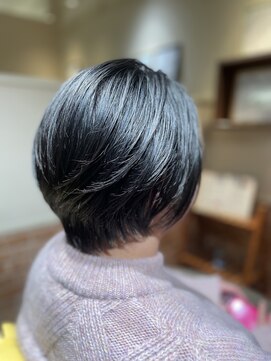 モダム(MODAM) 大人可愛い◎黒髪前下がりショート/髪質改善