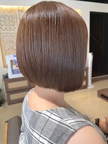 ヘアリゾート粋 トゥジュ 池袋東口店(tujuh)&nbsp;前下がりボブうる艶ストレート透明感シアーブラウン　池袋