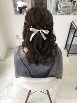 ヘアセットサロン クリアリティ(clarity) サイドおろしハーフアップ