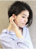 [Labimani]おしゃれかきあげショートボブ