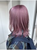 レイヤーカットナチュラルハイトーンデザインカラー[日野駅]