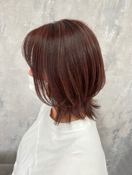 ティダスマイル ふじみ野店(tida smile) 大人かわいいショートウルフ×ピンクベージュ