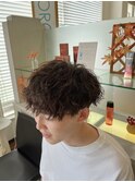 メンズ刈り上げマッシュ×ツイストスパイラルパーマ