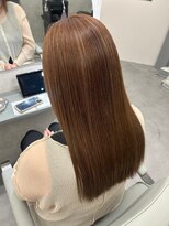 ニュイ 高槻 阪急茨木店(nui)&nbsp;黒髪ボブルフネビージュ小顔ワンレンスペインカール