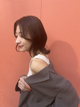 ミエル ヘア 新宿(miel hair) 透明感　外はねくびれボブ【新宿】