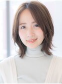 30代40代50代レイヤーカット/くびれ似合わせウルフボブ