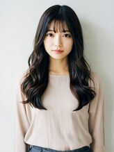 レッドネオ エビス(Redneo ebisu) 清楚さと華やかさを兼ね備えた黒髪ロングカールヘア