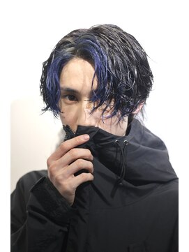 メゾン(Maison) 縦落ちシャドウパーマ×インナーブルー/韓国マッシュ/名古屋栄