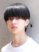 エルマーク 神戸三宮(L-MARK)&nbsp;黒髪マッシュナチュラルマッシュメンズヘア韓国ツーブロック