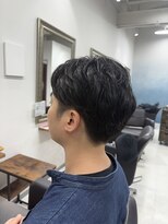 ウクラ バイ レシッド 池袋(uchla by rcid)&nbsp;メンズヘア2ブロ×ニュアンスパーマ×刈り上げショート