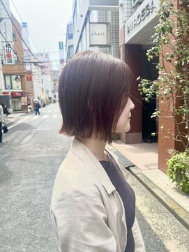 ネオリーブアイム 横浜西口店(Neolive aim) 切りっぱなしボブ 外ハネボブ