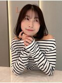 くびれヘア/顔周り/韓国/カラー/レイヤーカット/前髪/錦糸町ボブ