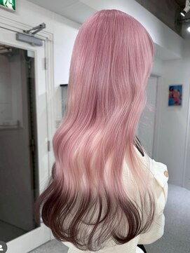 ペレ 梅田(PELE) くびれヘア／アプリコットオレンジ/夏のヘアアレンジ/梅田