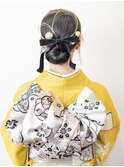 ＃成人式＃着付け#ヘアセット