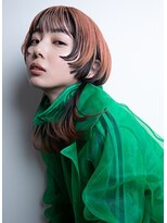ロマーリ 岡山店(LOMARLIE)&nbsp;アンブレラカラーハイレイヤーウルフくらげヘアハッシュカット