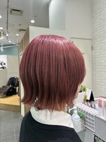 ライクバイコトナ 越谷(RIKE by kotona)&nbsp;カシスピンク×外はねボブ