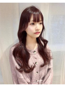 ウキ(uki) ピンク　レイヤーカット　韓国