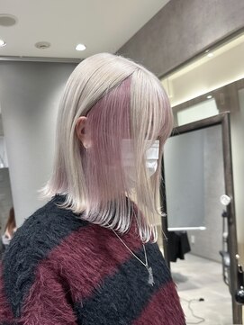 ベモ(NVEMO) ホワイトブロンドデザインピンク