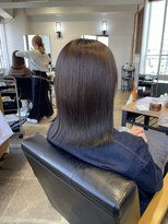 ラボヌールヘアーレーヴ 池袋店(La Bonheur hair reve)&nbsp;【池田】切りっぱなしヘア/高発色カラー/ブルーアッシュ