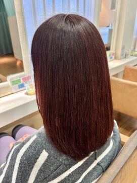 アーブ(hair and make urb) 40代ピンクミディアム